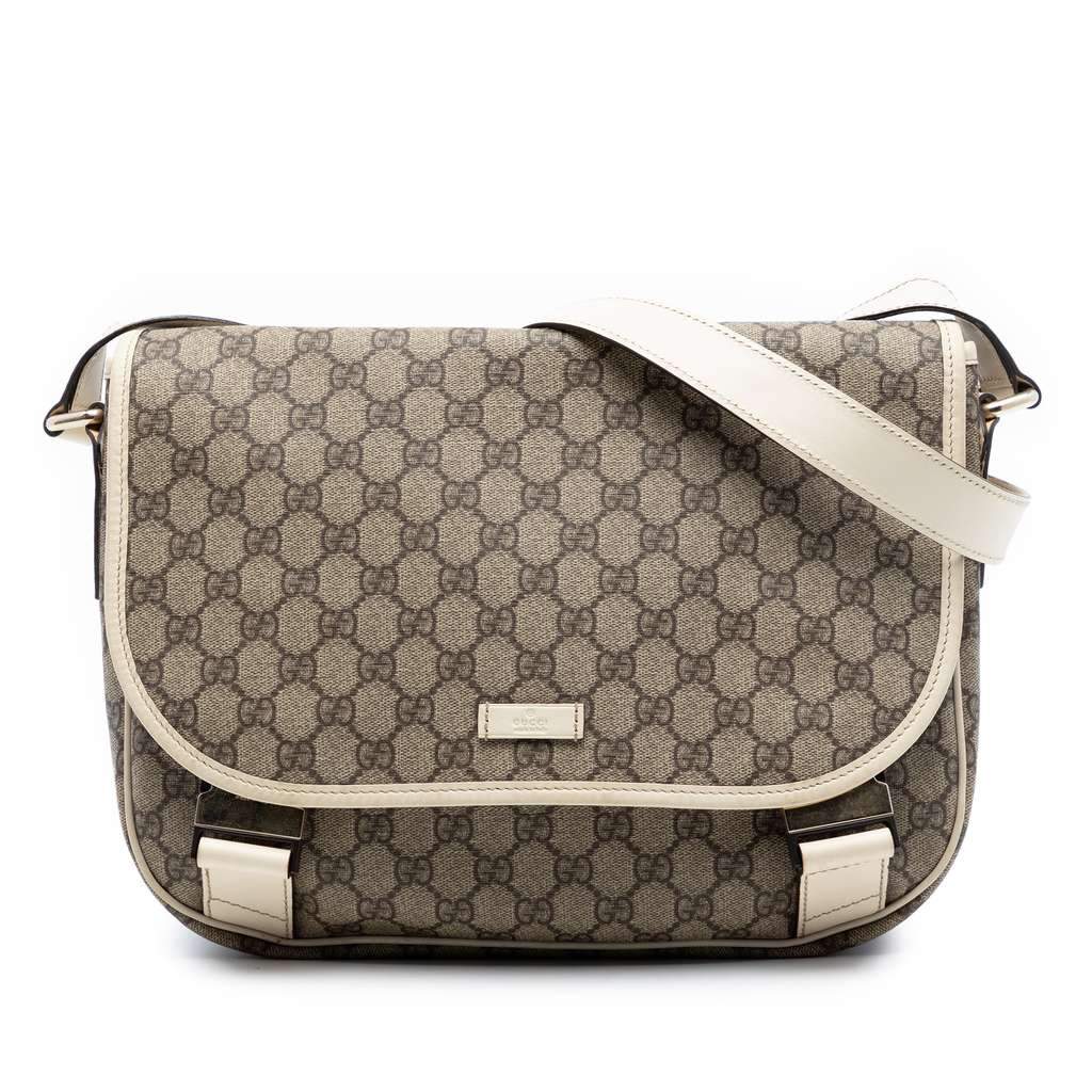 Gucci GG Supreme Crossbody Beige Very good condition - Front View