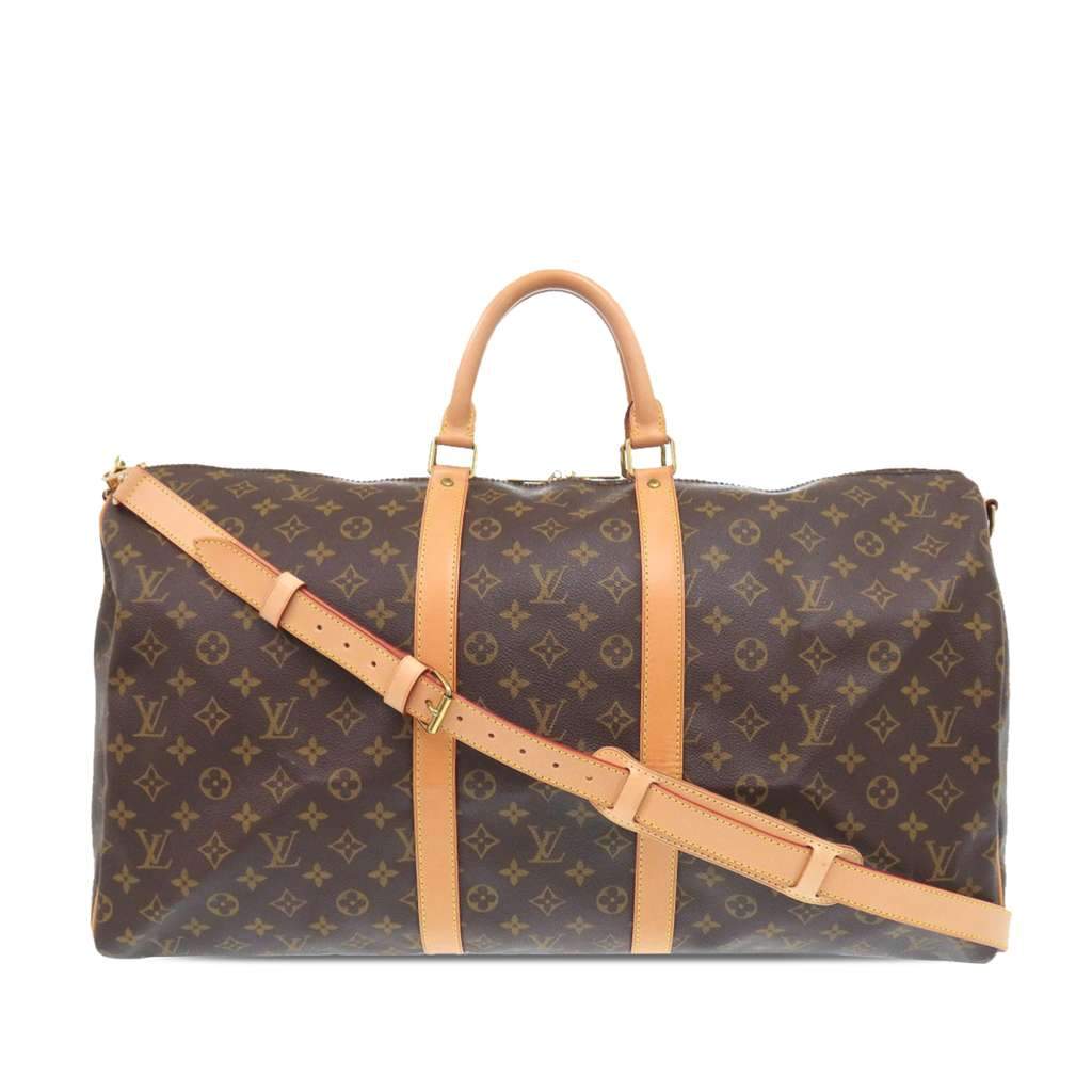 Louis Vuitton Monogram Keepall Bandouliere 55 Brown Very good condition - Front View