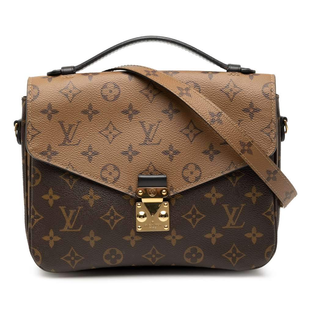 Louis Vuitton Monogram Reverse Pochette Metis Brown Very good condition - Front View