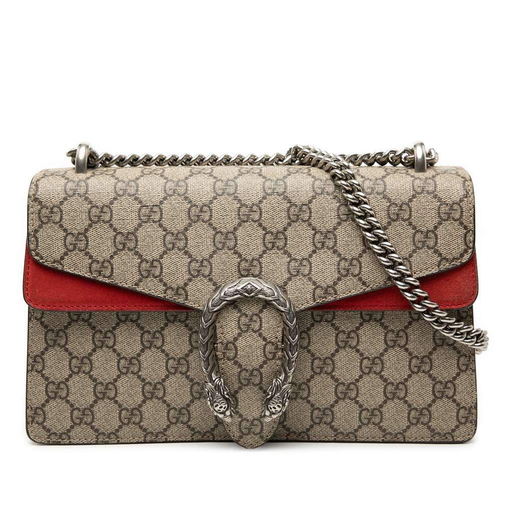 Gucci Medium GG Supreme Dionysus Crossbody Beige Canvas Very good condition - Front View