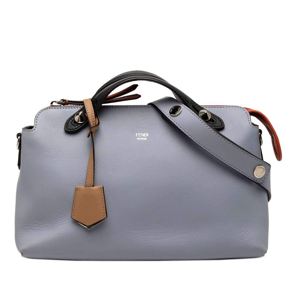 Fendi Medium Tricolor Leather By The Way Satchel Purple Leather Very good condition - Front View