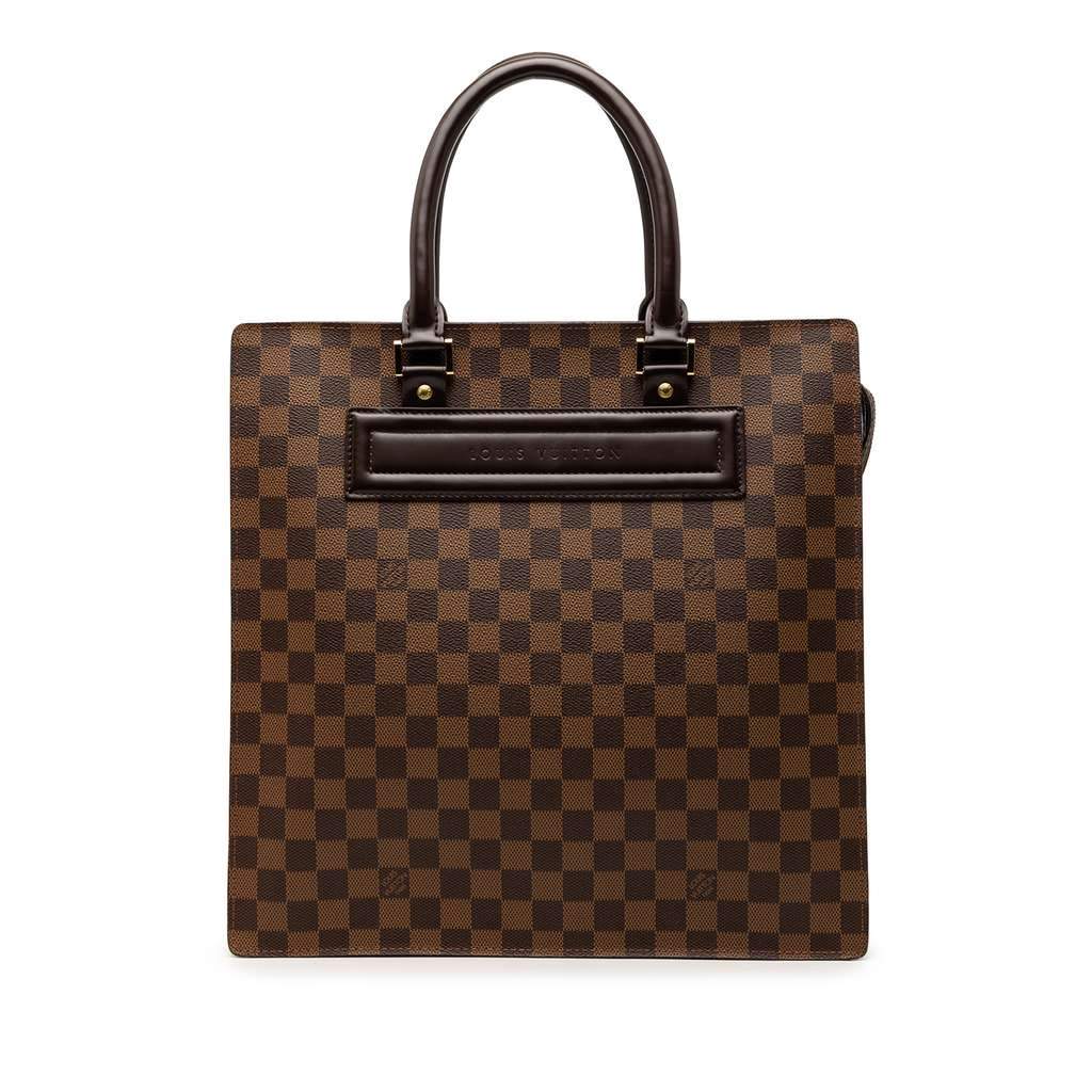 Louis Vuitton Damier Ebene Venice Sac Plat GM Brown Very good condition - Front View