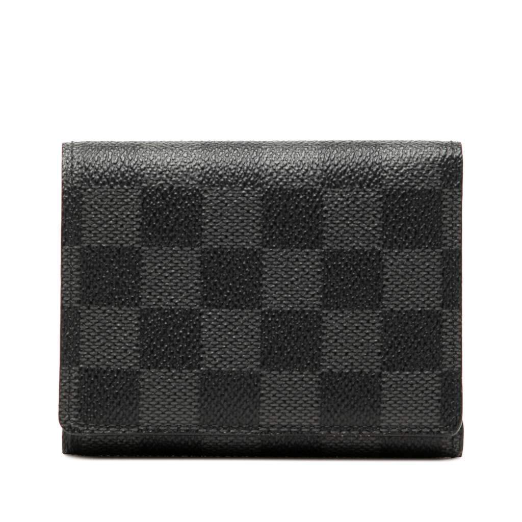 Louis Vuitton Damier Graphite Trifold Wallet Black Very good condition - Front View