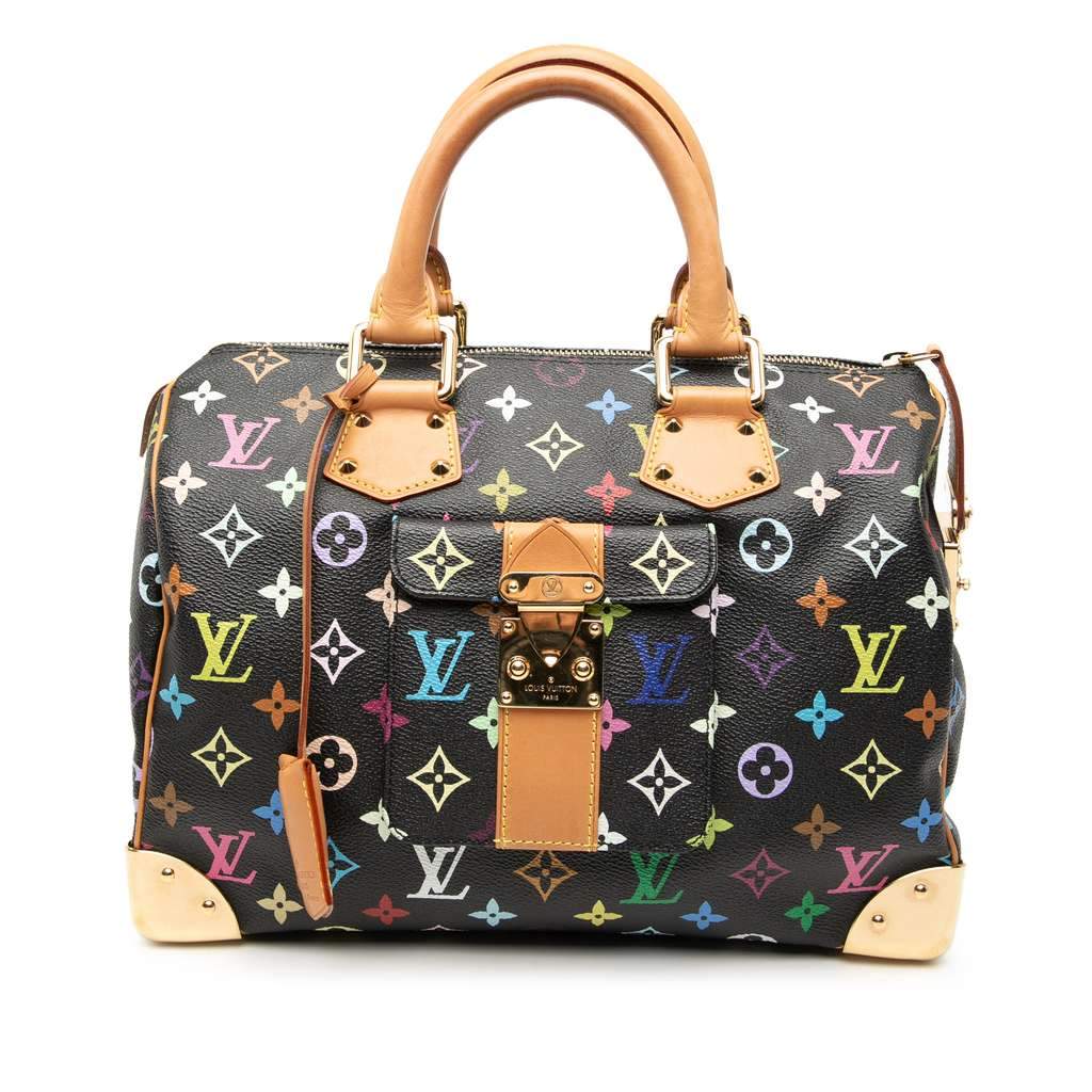 Louis Vuitton Monogram Multicolore Speedy 30 Black Very good condition - Front View