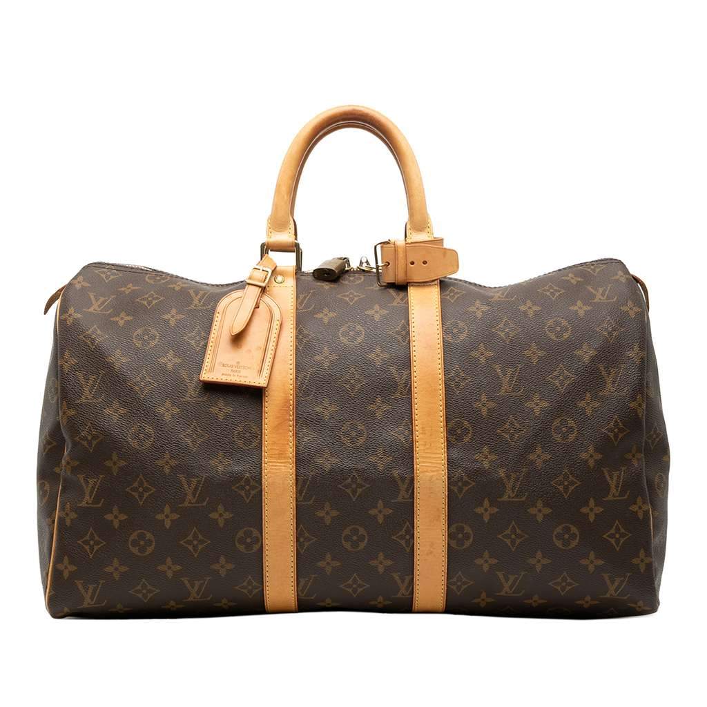 Louis Vuitton Monogram Keepall 45 Brown Good condition - Front View