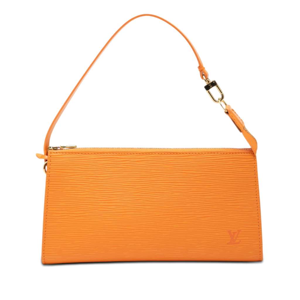 Louis Vuitton Epi Pochette Accessoires Orange Leather Very good - Front View