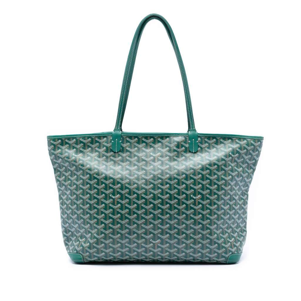 Goyard Goyardine Artois MM Green Canvas Very good condition - Front View