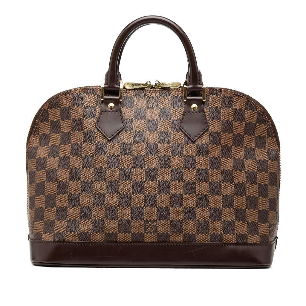 Louis Vuitton Damier Ebene Alma PM Brown Very good - Front View