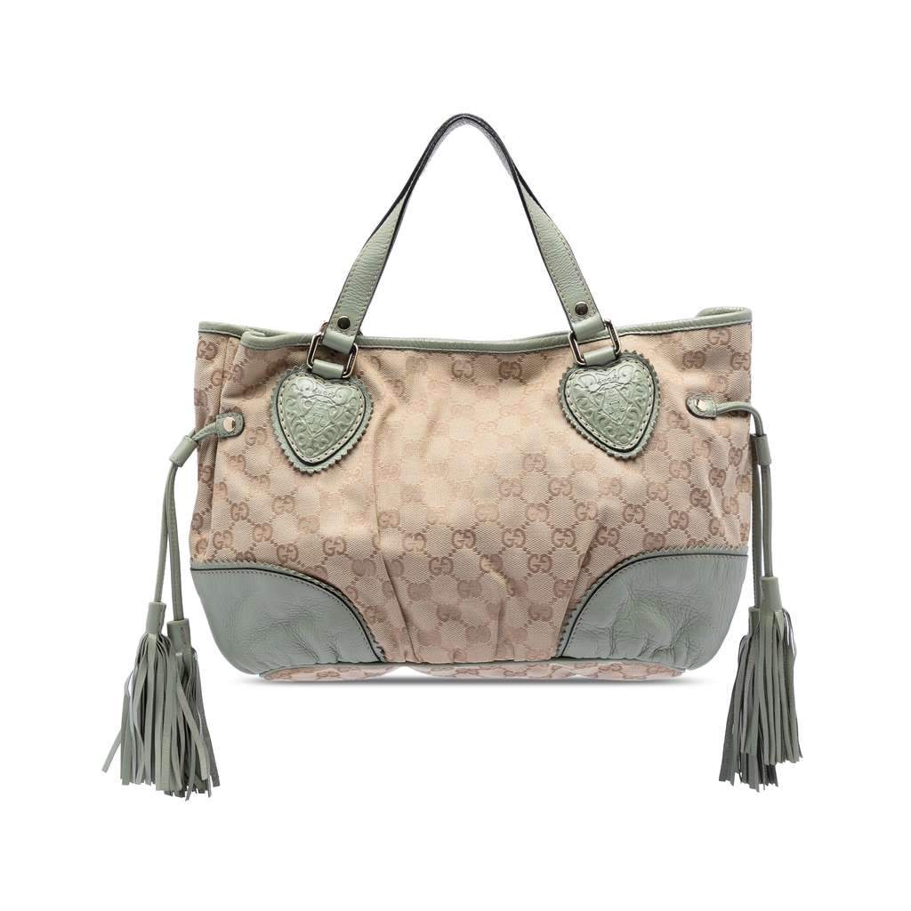 Gucci Small GG Canvas Tribeca Tote Beige Very good - Front View