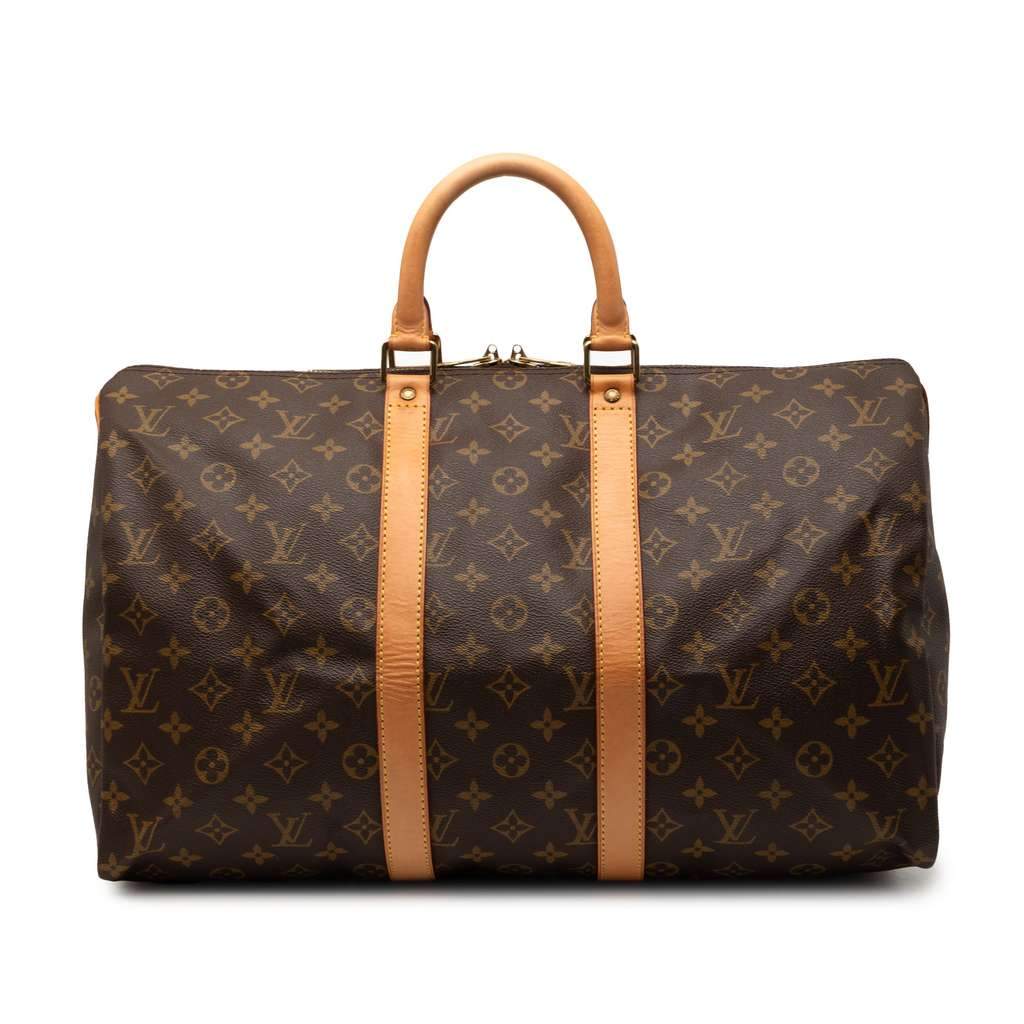 Louis Vuitton Monogram Keepall 45 Brown Very good - Front View