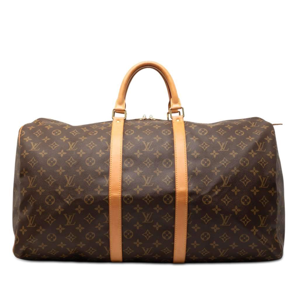 Louis Vuitton Monogram Keepall 55 Brown Very good - Front View