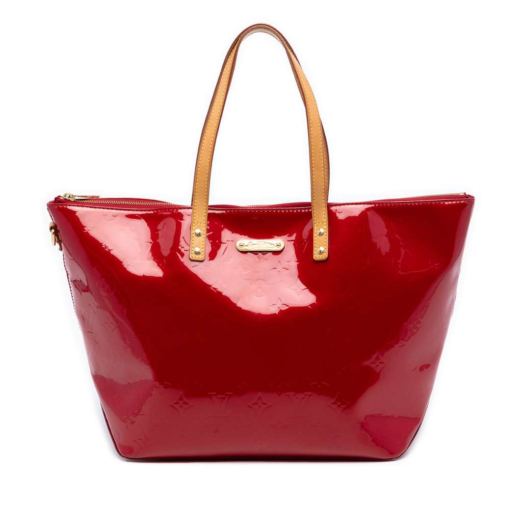 Louis Vuitton Monogram Vernis Bellevue GM Red Leather Very good condition - Front View