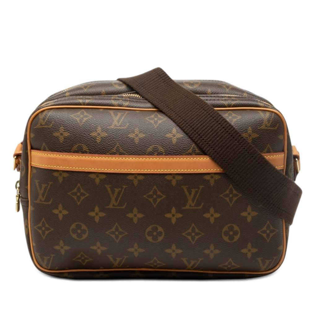 Louis Vuitton Monogram Reporter PM Brown Very good - Front View