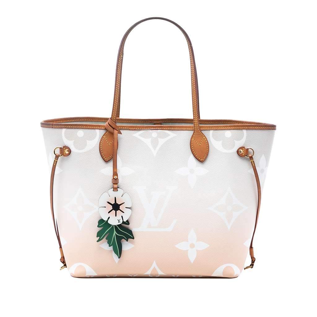 Louis Vuitton Monogram Giant By The Pool Neverfull MM Pink Very good condition - Front View