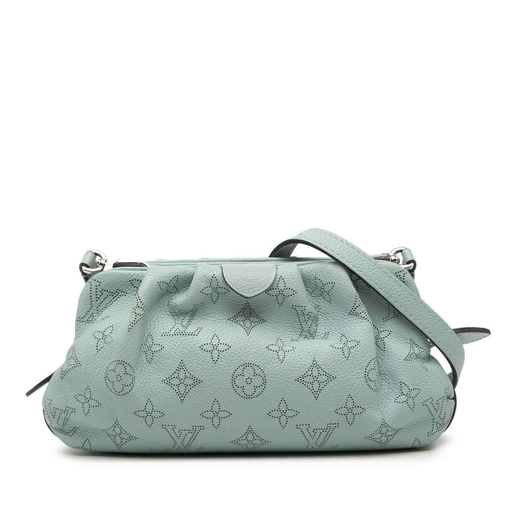 Louis Vuitton Monogram Scala Mini Pouch Blue Leather Very good - Front View