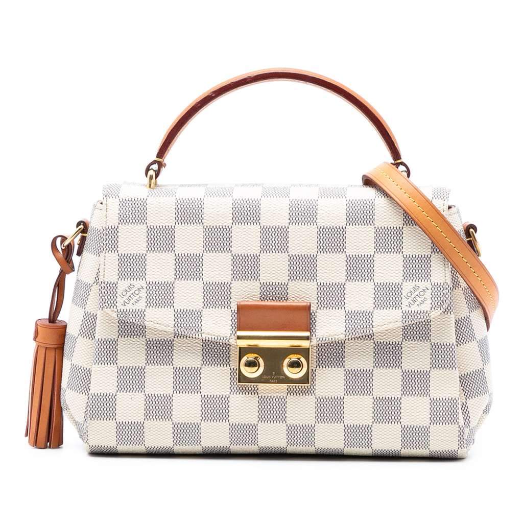 Louis Vuitton Damier Azur Croisette White Very good condition - Front View