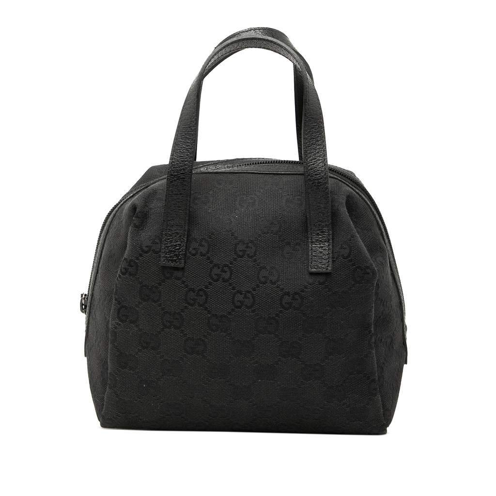 Gucci Mini GG Canvas Balthus Tofu Bag Black Canvas Very good - Front View