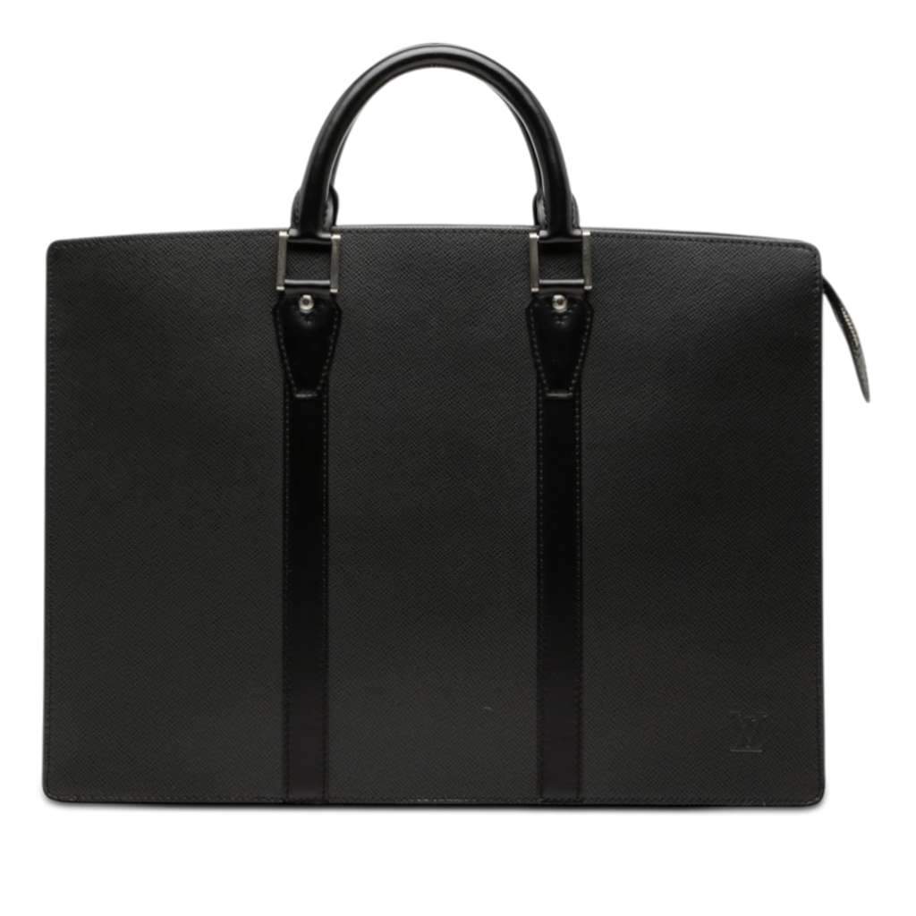 Louis Vuitton Taiga Lozan Black Leather Very good condition - Front View