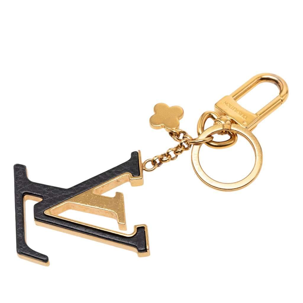 Louis Vuitton Gold Plated Capucines Key Ring and Bag Charm Gold Metal Good - Front View