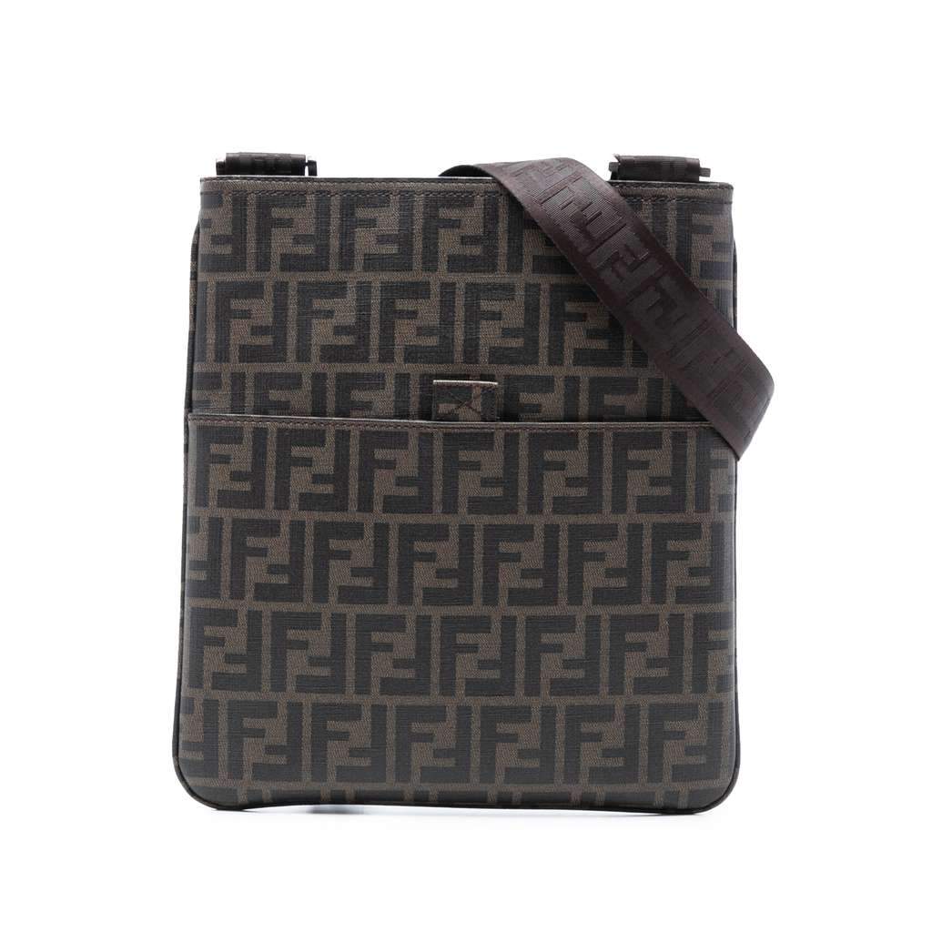 Fendi Zucca Spalmati Crossbody Brown Canvas Very good condition - Front View