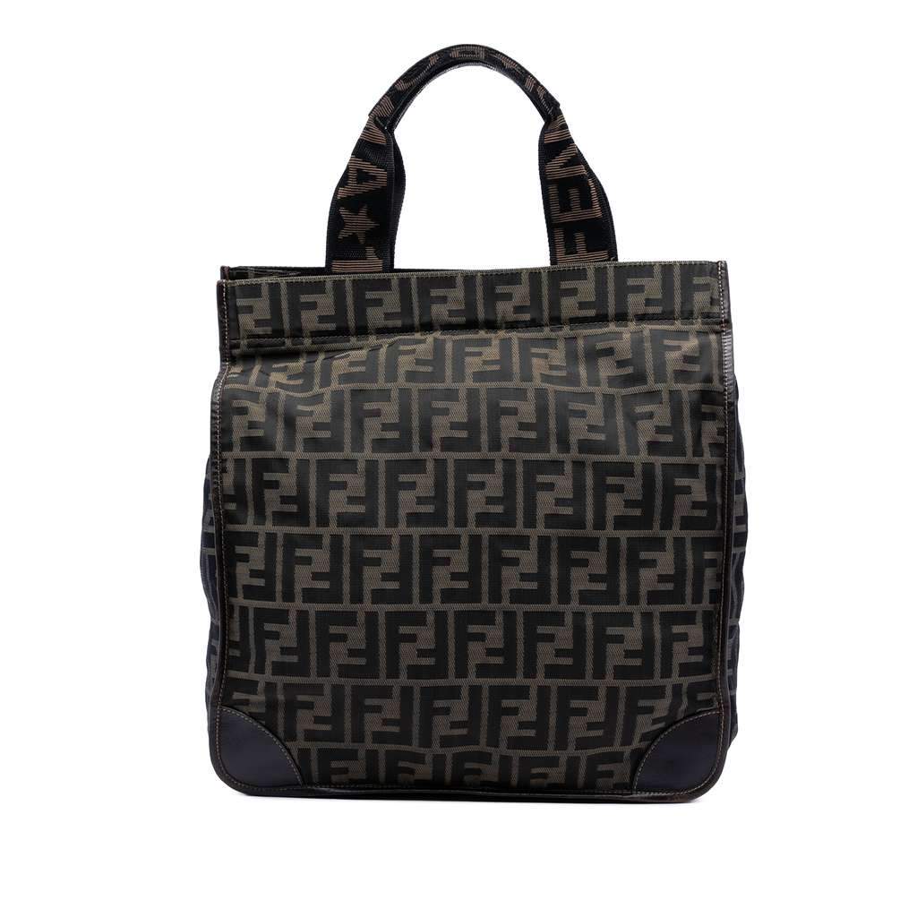 Fendi Zucca Canvas Shopping Tote Brown Canvas Very good - Front View