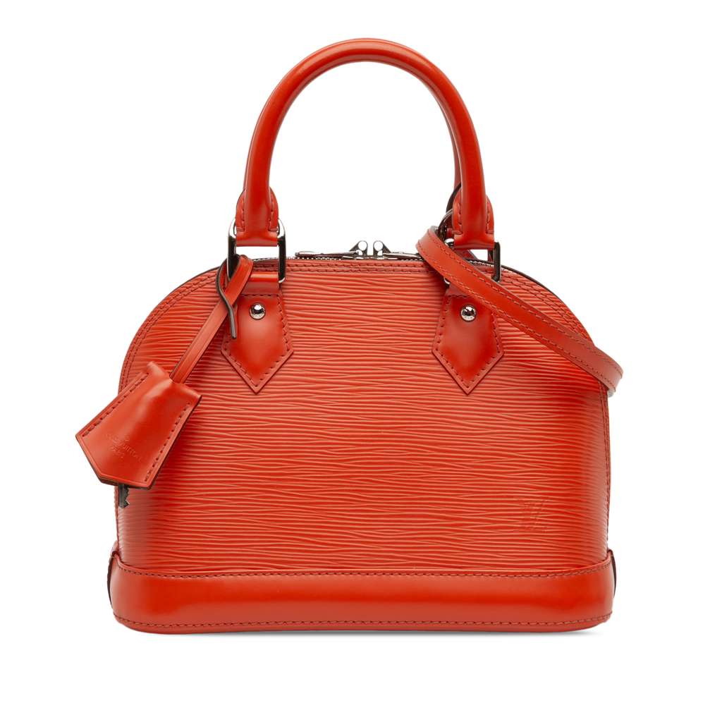 Louis Vuitton Epi Alma BB Orange Leather Very good - Front View