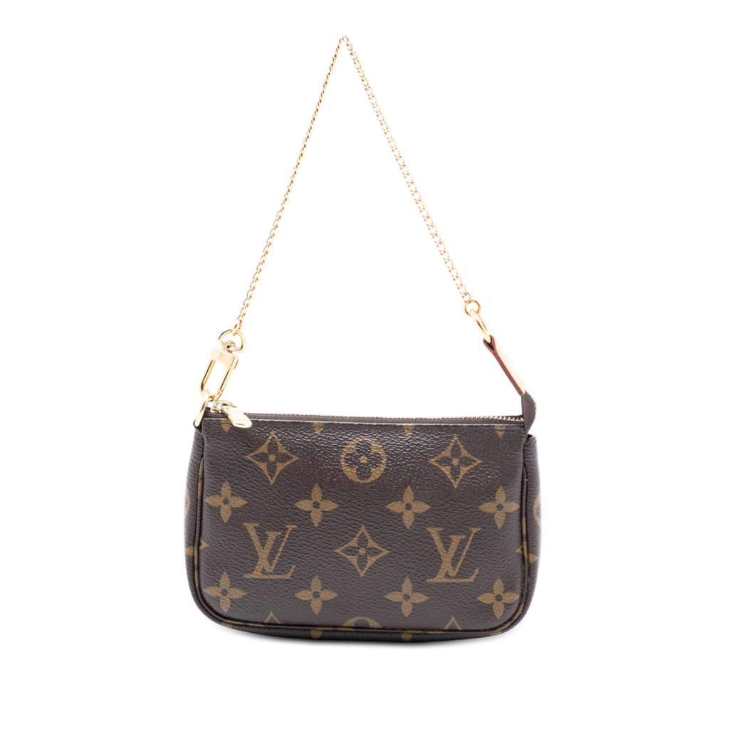Louis Vuitton Monogram Mini Pochette Accessoires Brown Very good - Front View