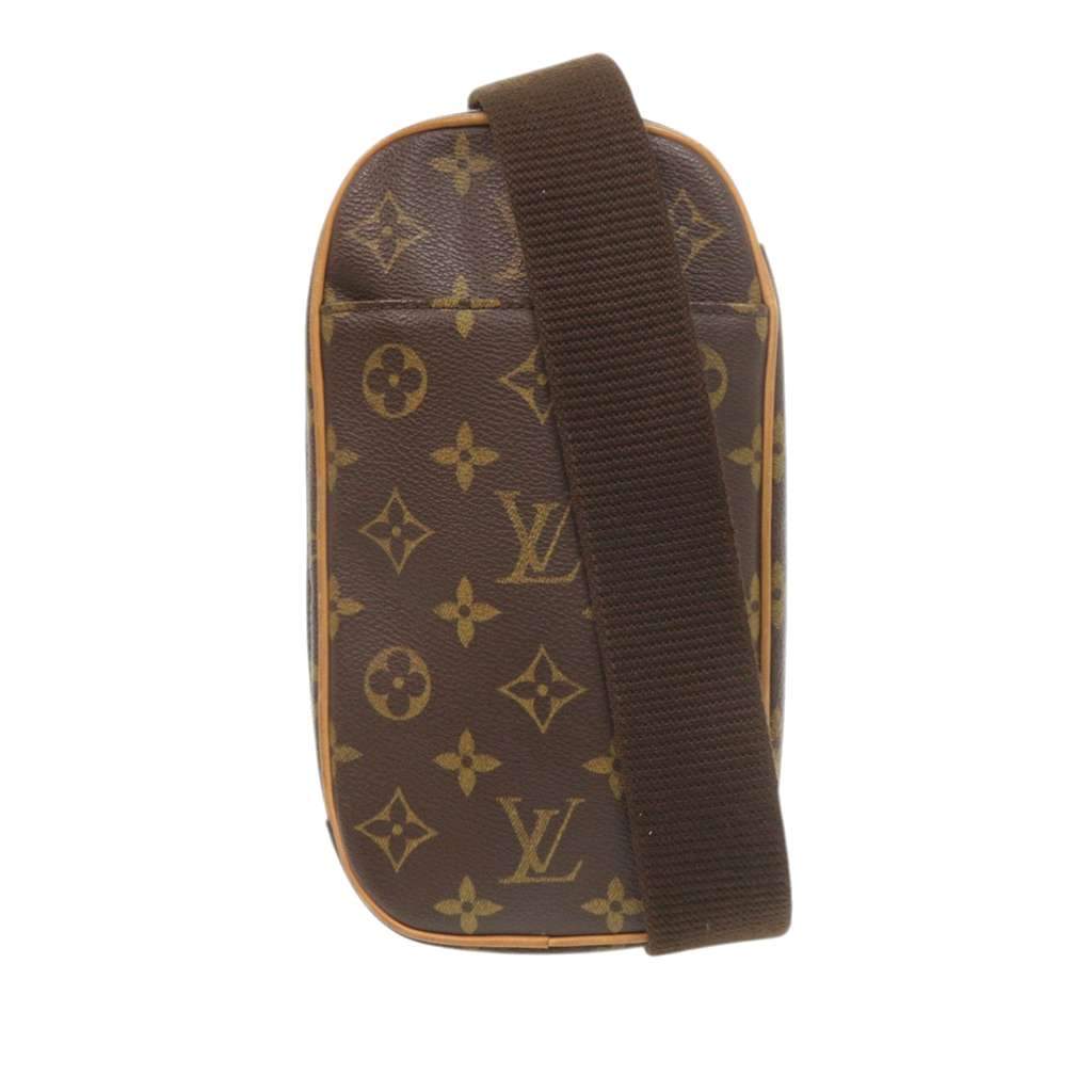 Louis Vuitton Monogram Pochette Gange Brown Very good - Front View