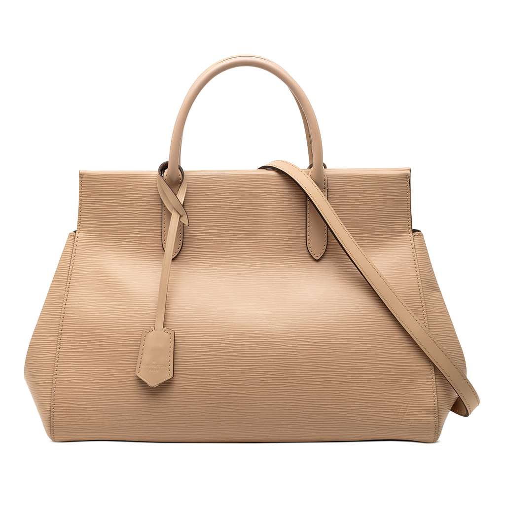 Louis Vuitton Epi Marly MM Beige Leather Very good condition - Front View