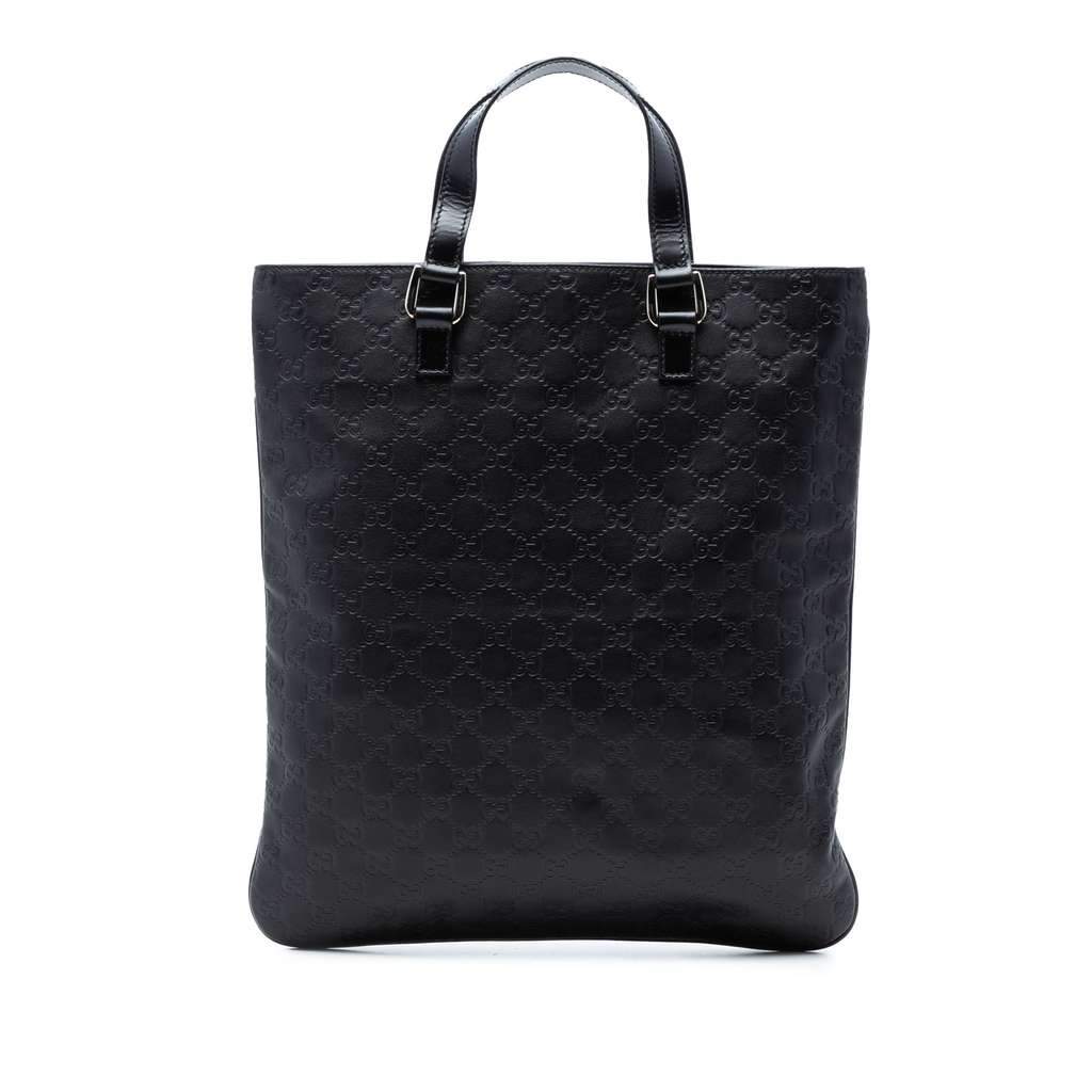 Gucci Guccissima Tote Black Leather Very good - Front View