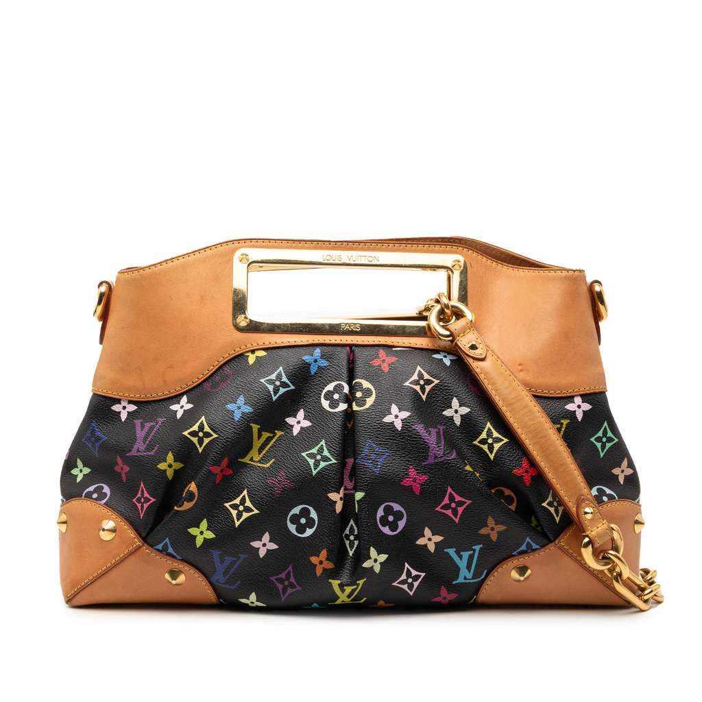 Louis Vuitton Monogram Multicolore Judy MM Black Very good - Front View