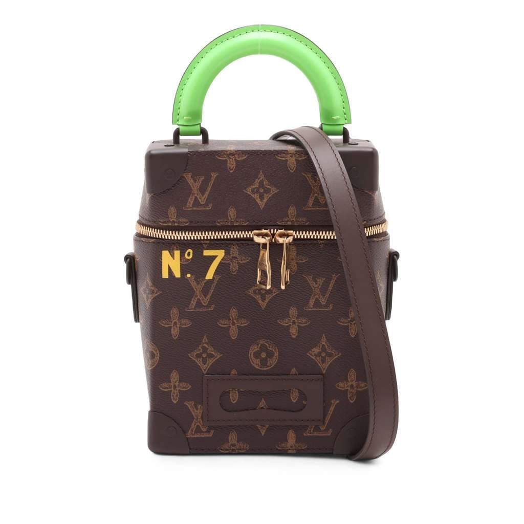 Louis Vuitton Monogram No7 Vertical Box Trunk Brown Very good - Front View