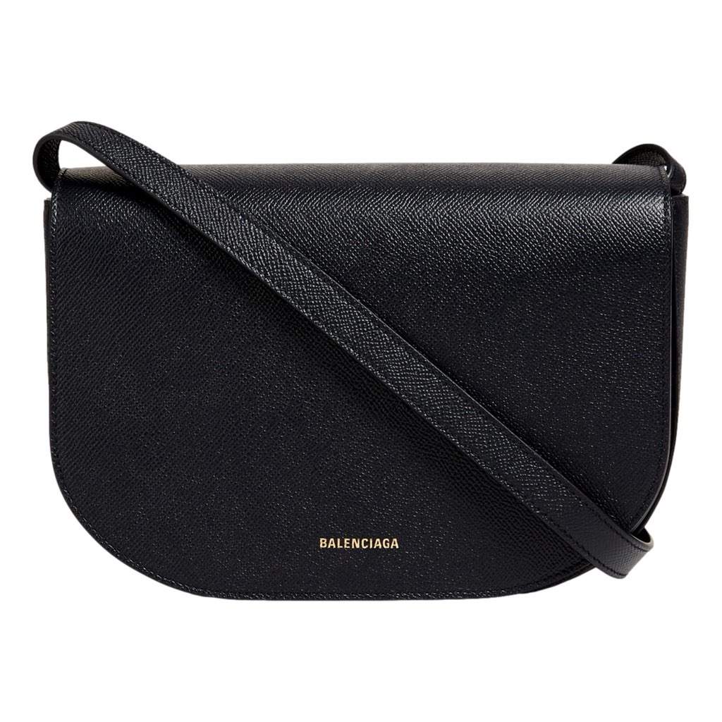 Balenciaga Balenciaga Ville Day Navy Grained Leather Shoulder Bag Black Leather Never worn, with tag - Front View