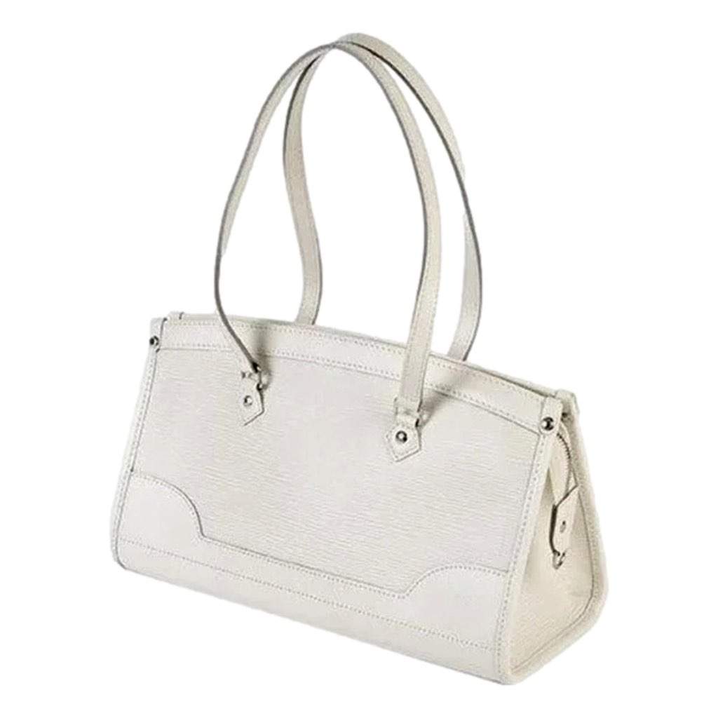 Louis Vuitton Louis?Vuitton Madeleine PM Epi Shoulder Bag White White Leather Good condition - Front View