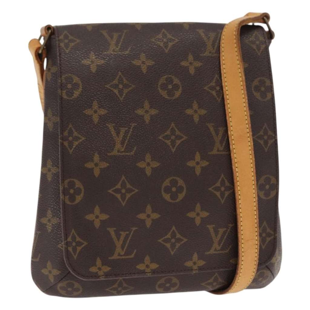 Louis Vuitton Musette Salsa Handbag Brown Canvas Good condition - Front View