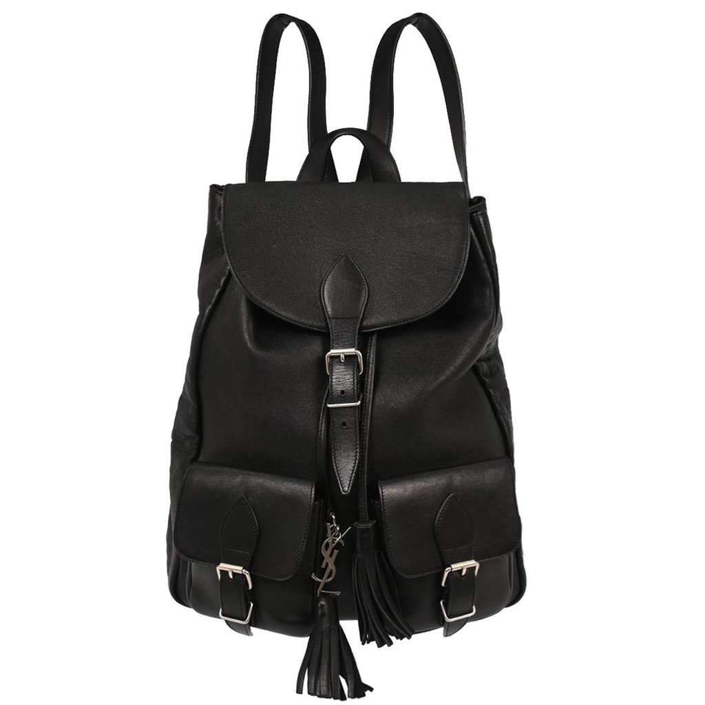 Saint Laurent Festival Backpack Black Leather Good condition - Front View