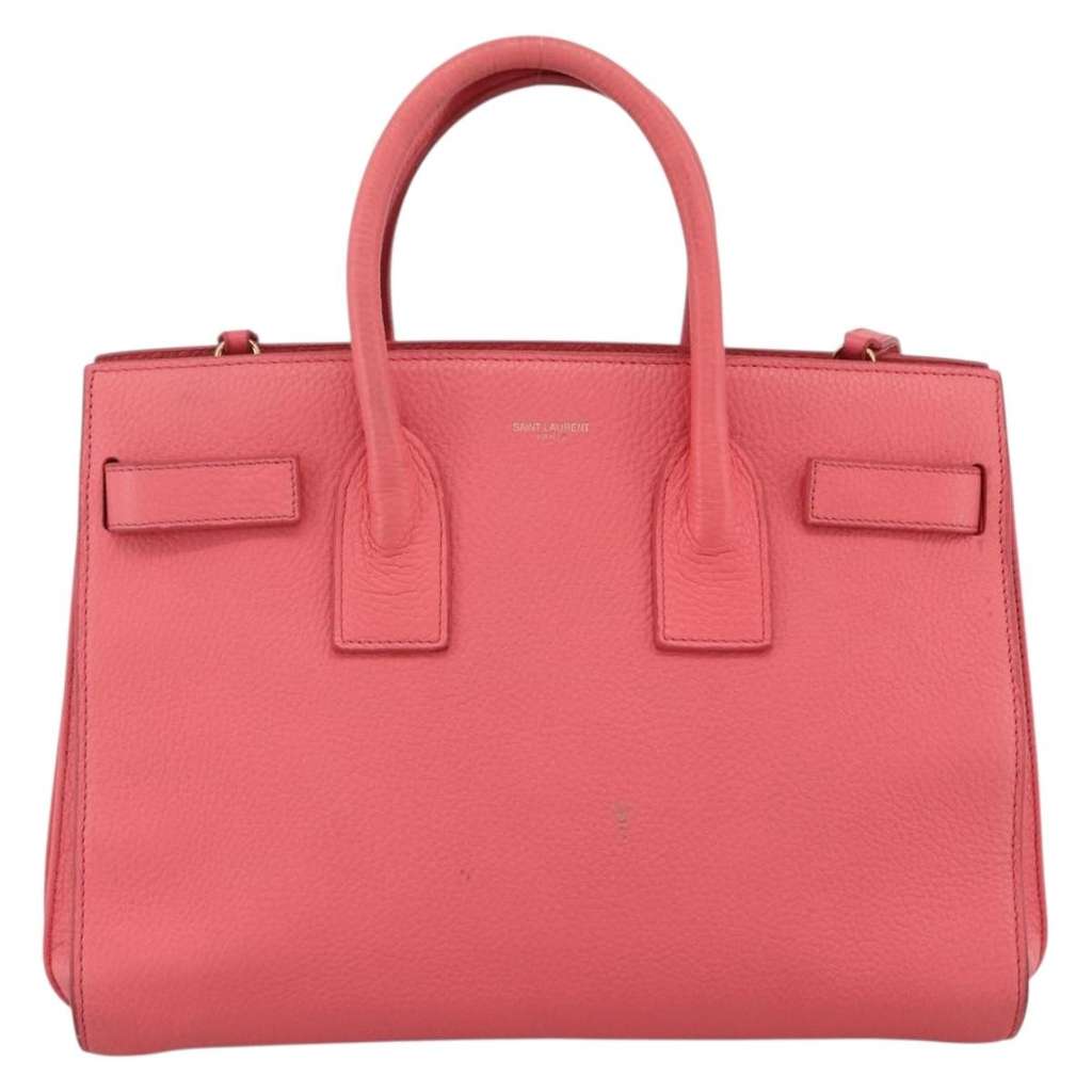 Saint Laurent Sac de Jour Bag Pink Leather Good condition - Front View