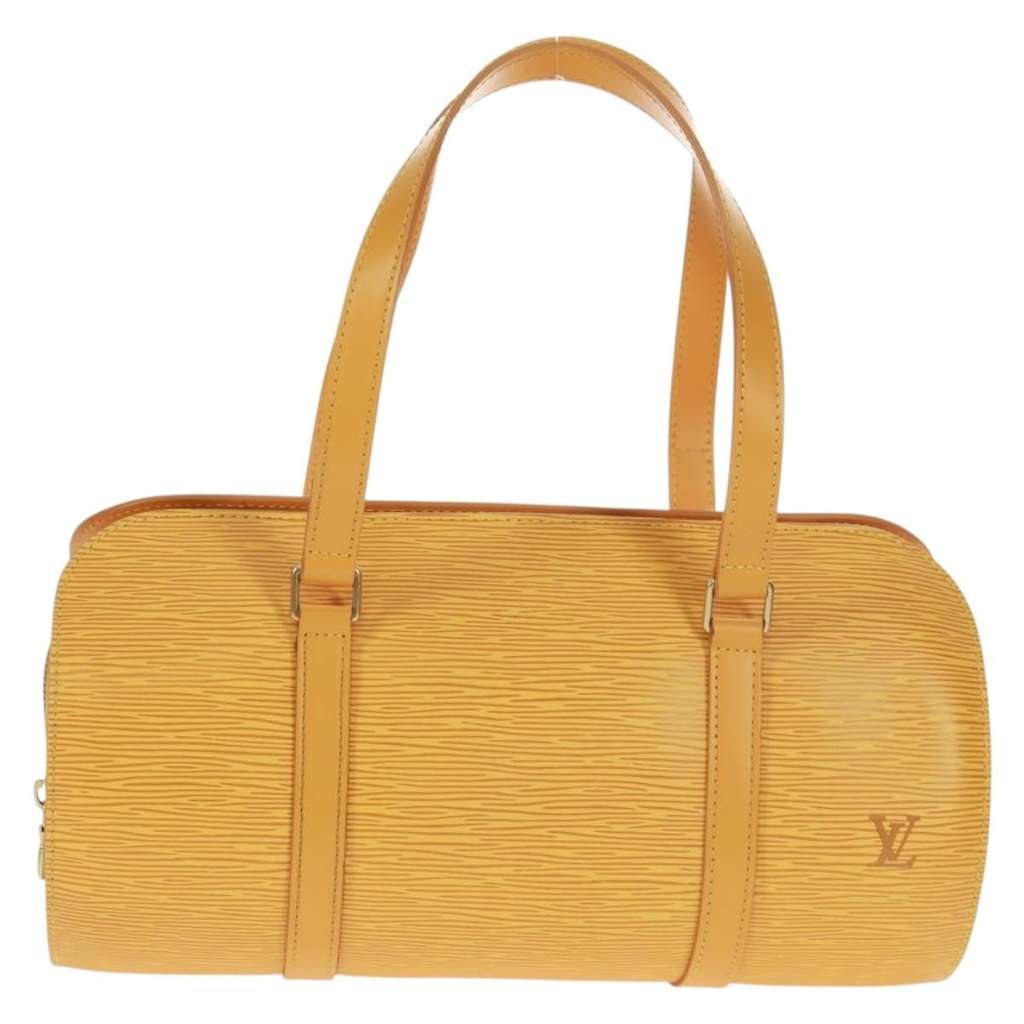 Louis Vuitton Soufflot Handbag Yellow Leather Good condition - Front View