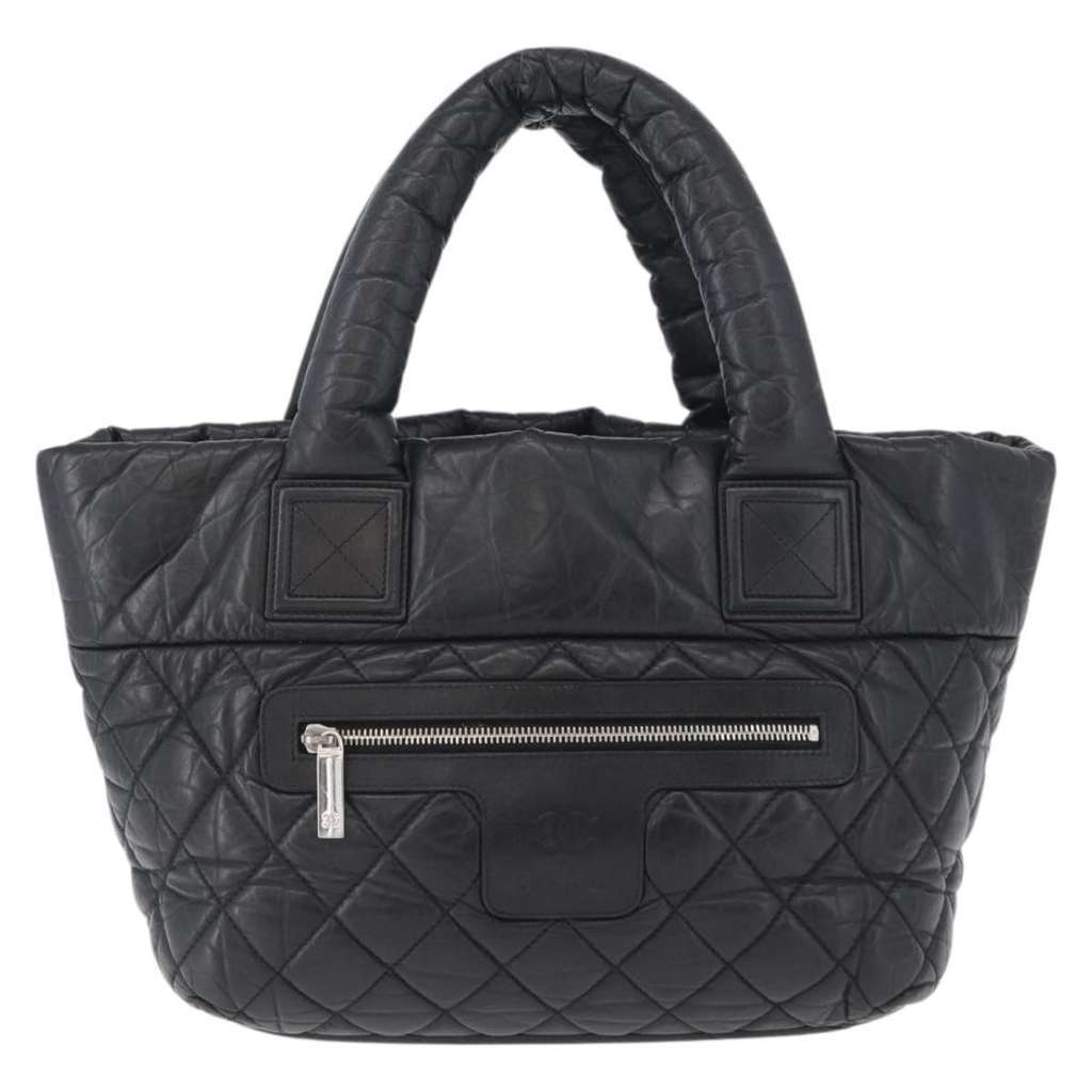 Chanel Coco Cocoon Reversible Tote Black Leather Good condition - Front View
