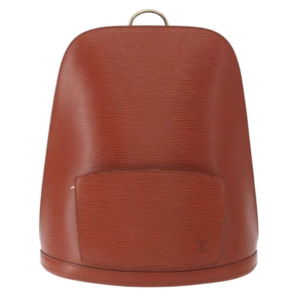 Louis Vuitton Gobelins Backpack Brown Leather Good condition - Front View
