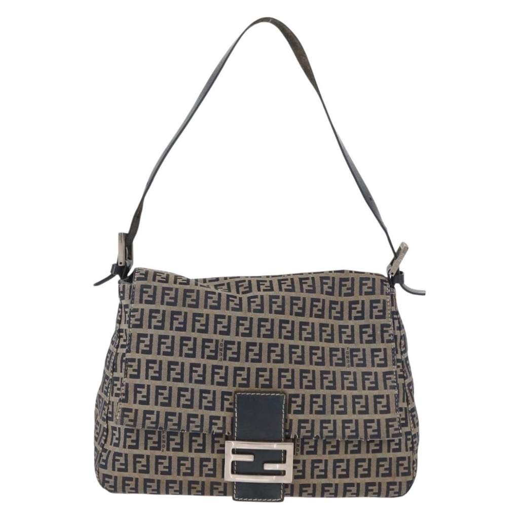 Fendi Mama Forever Bag Navy Canvas Fair condition - Front View