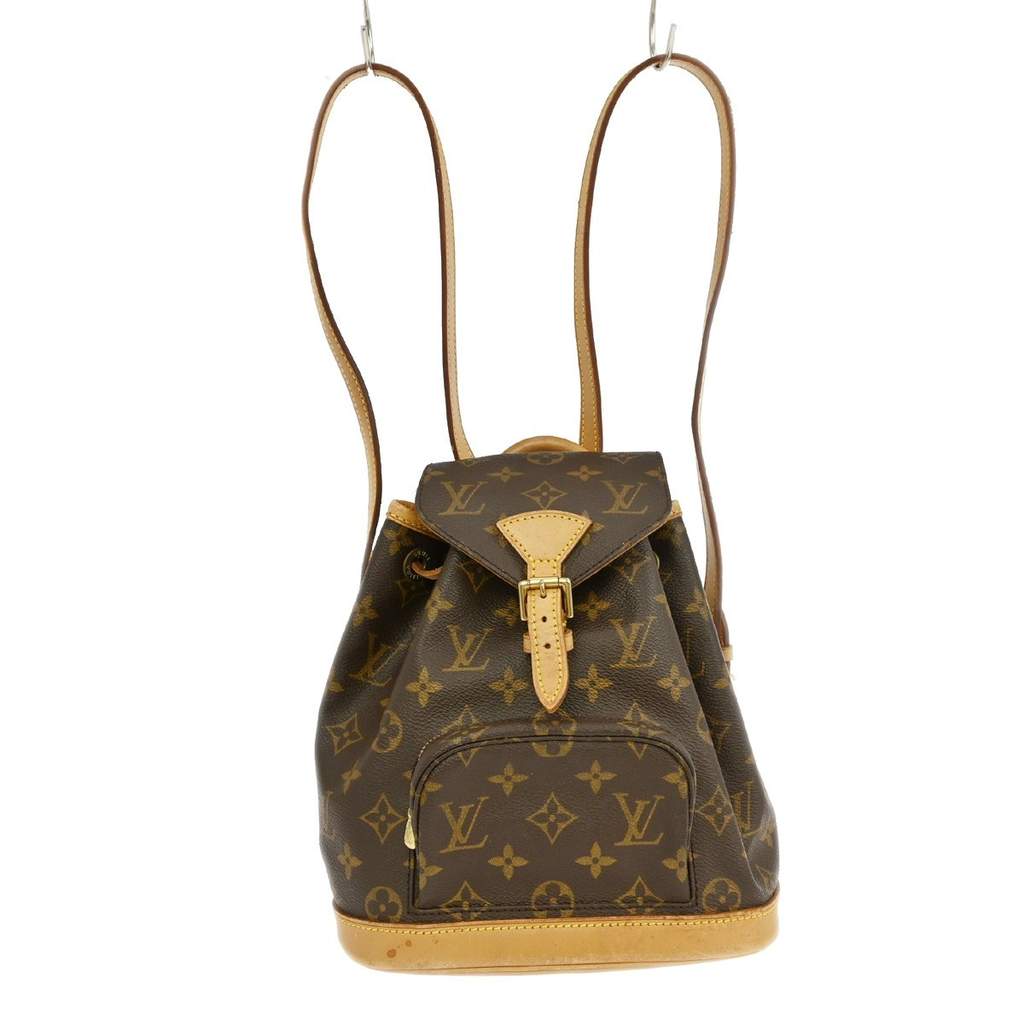 Louis Vuitton Montsouris Backpack Brown Canvas Good condition - Front View