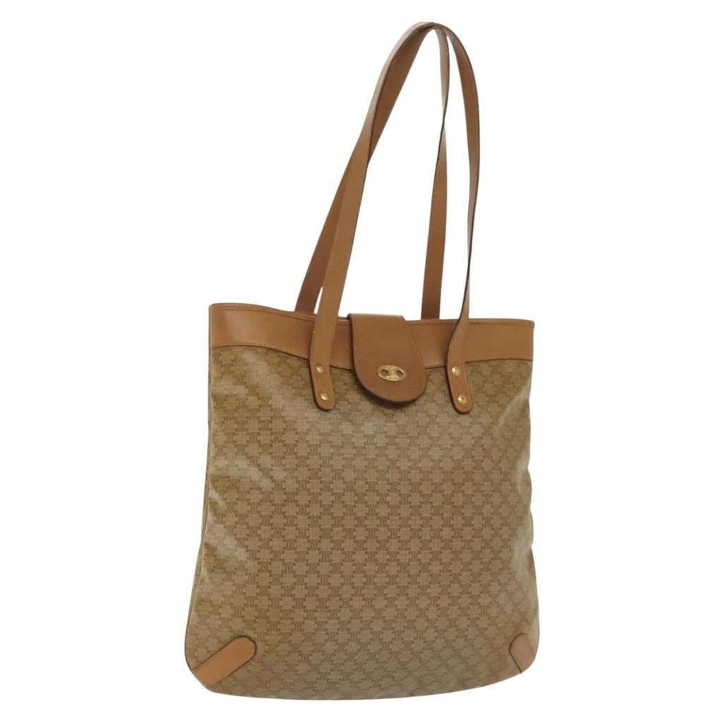 Celine Vintage Macadam Shopper Tote Beige Good condition - Front View