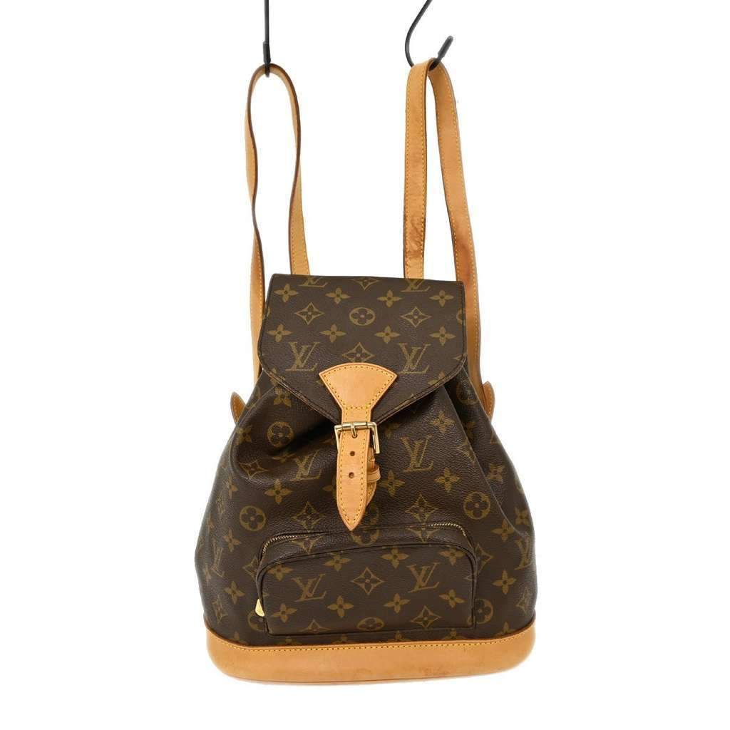 Louis Vuitton Vintage Montsouris Backpack Brown Canvas Good condition - Front View