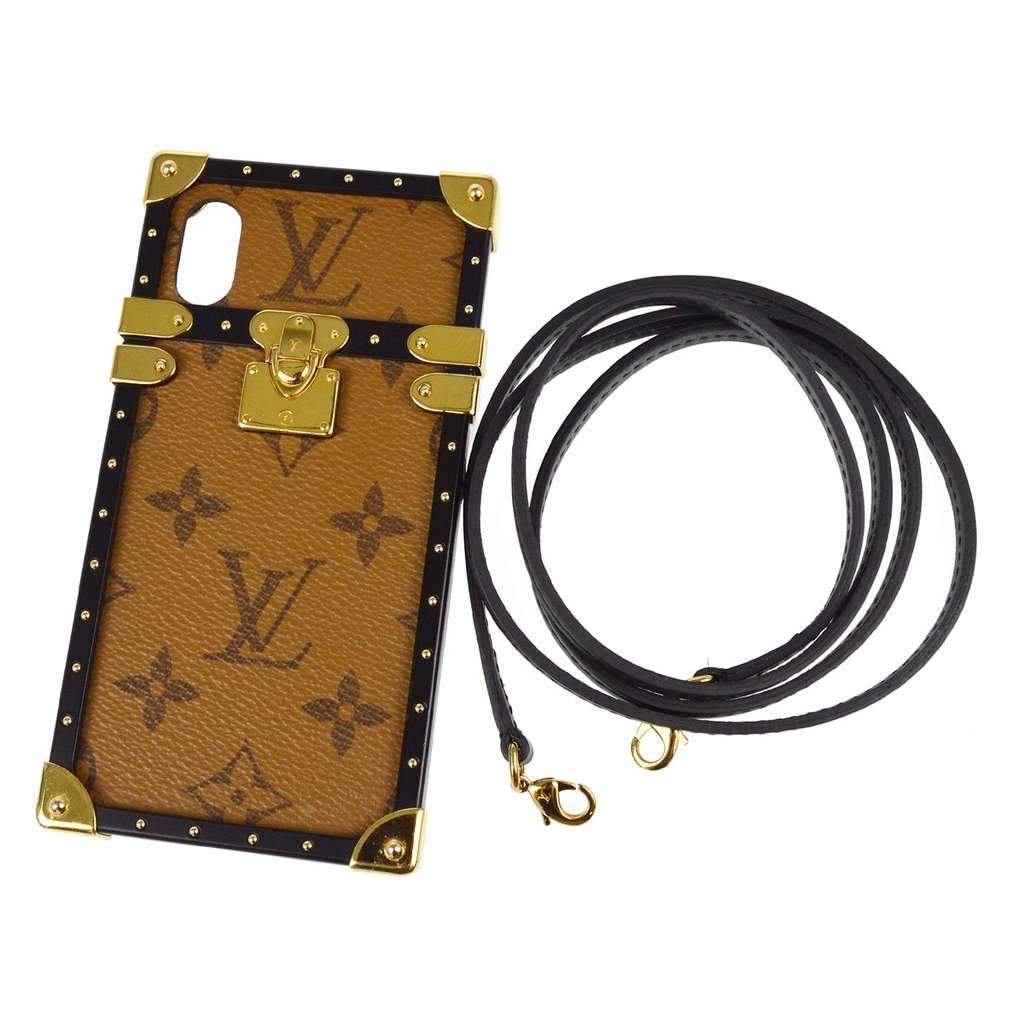 Louis Vuitton Phone case Brown Canvas Good condition - Front View