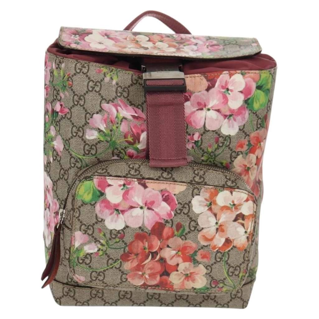 Gucci Buckle Backpack Beige Canvas Good condition - Front View