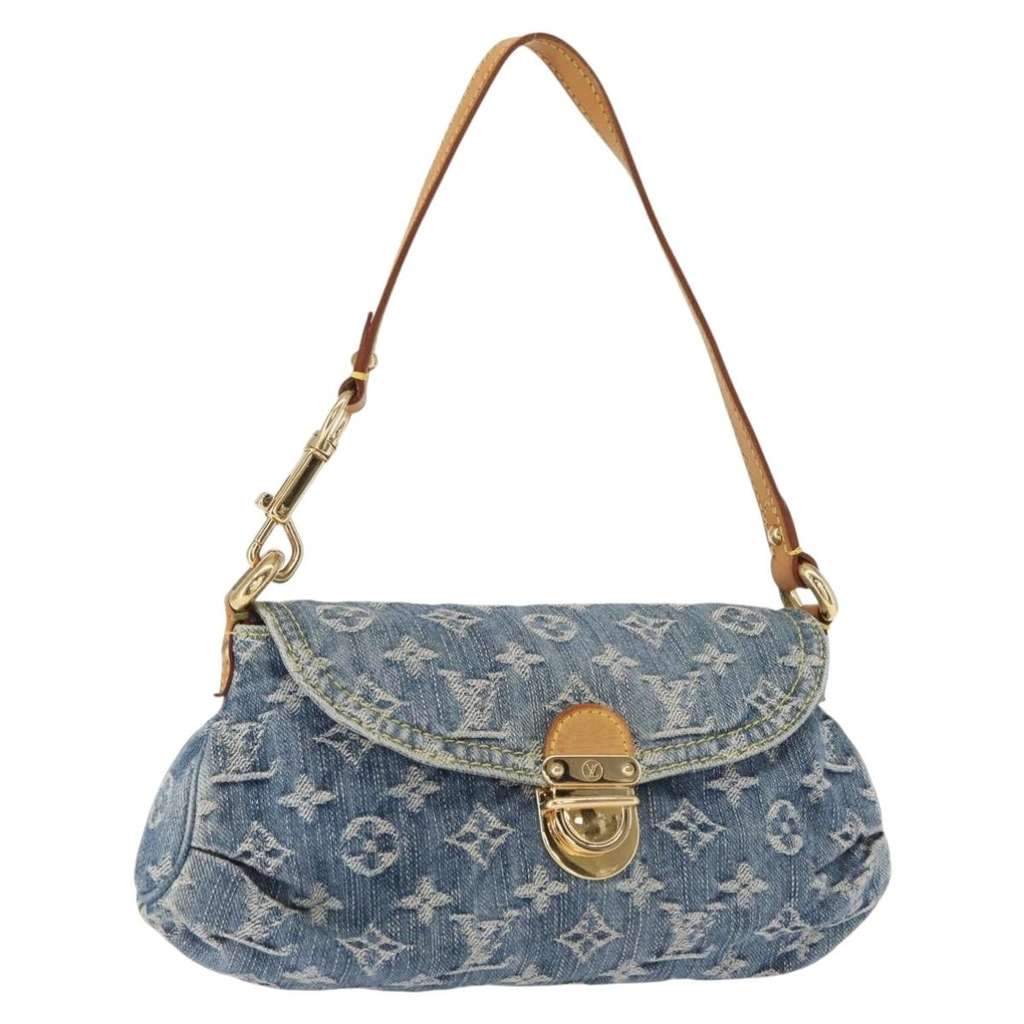 Louis Vuitton Pleaty Handbag Blue Good condition - Front View