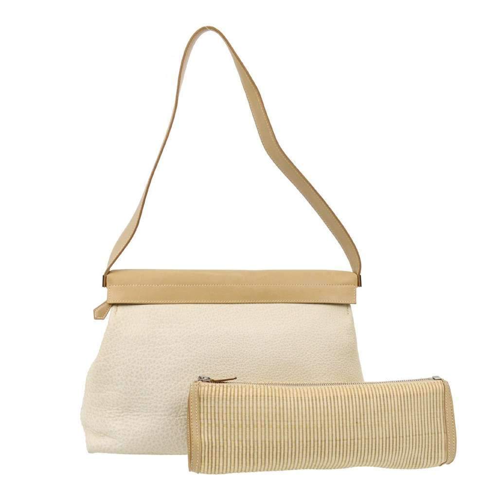 Hermès Yeoh Bag Beige Leather Good condition - Front View