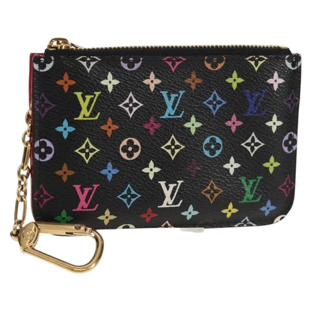 Louis Vuitton Pochette clés NM Black Canvas Good condition - Front View
