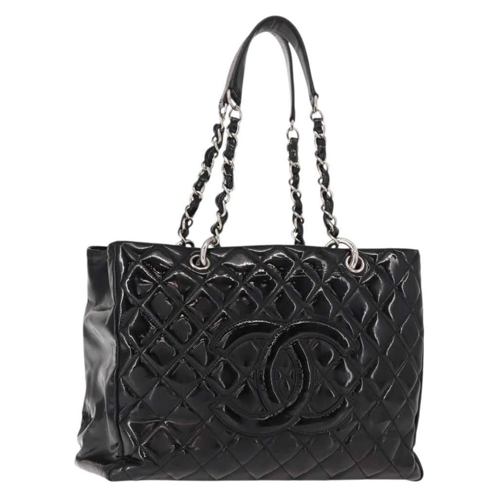 Chanel Grand Shopping Tote Black Good condition - Front View